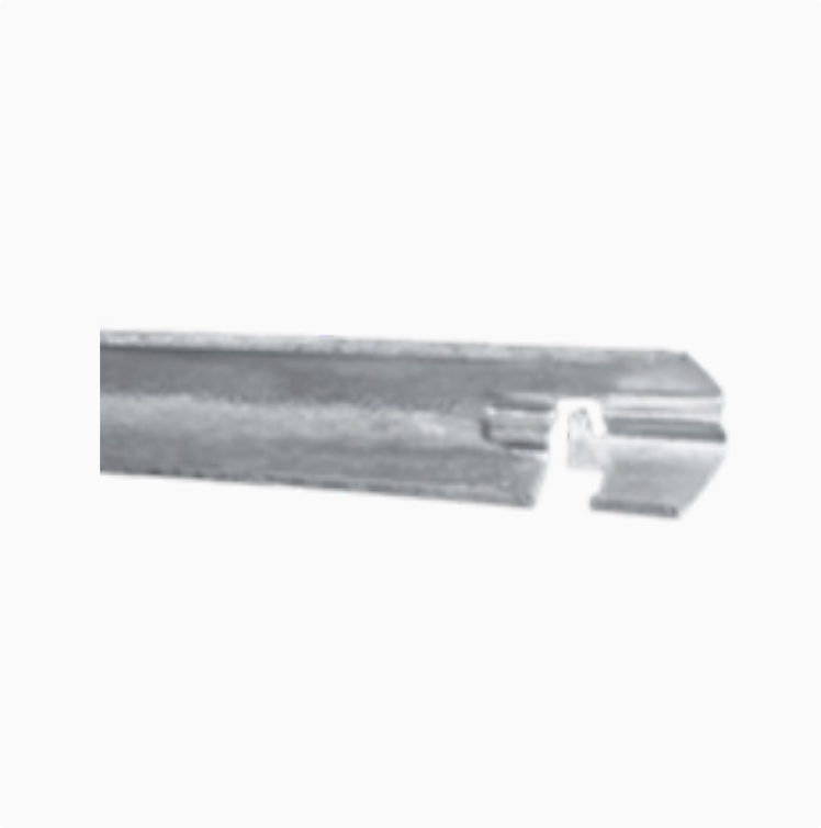 CANALETA GALVANIZADA PARA CABLE DE VIENTO